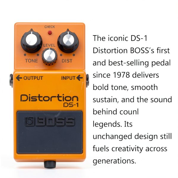 BOSS DS-1 Distortion Pedal with Cable Bundle-2