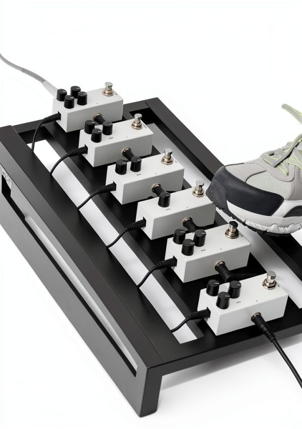 Embark 07 Fuzz Pedal Black White Analog Guitar-6