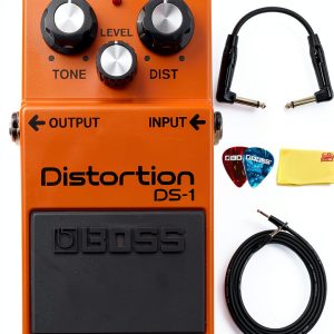 BOSS DS-1 Distortion Pedal with Cable Bundle-0