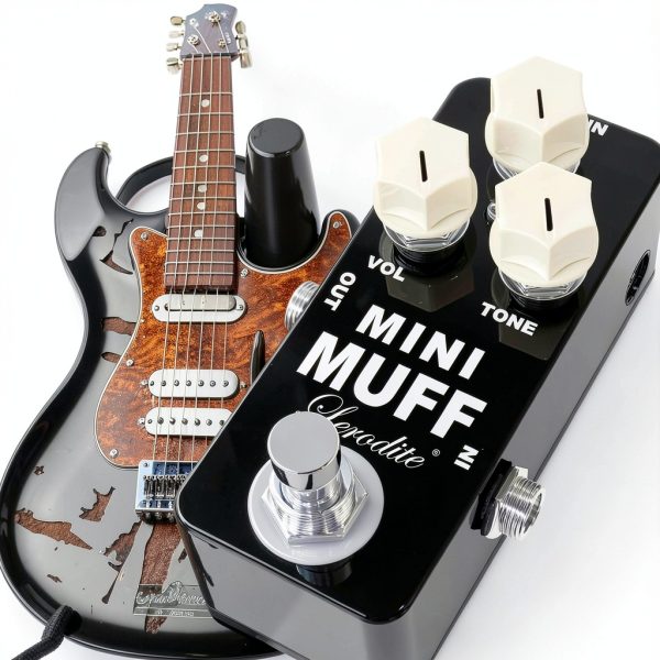 Mini Muff Guitar Effect Pedal Black Electric Guitar-6