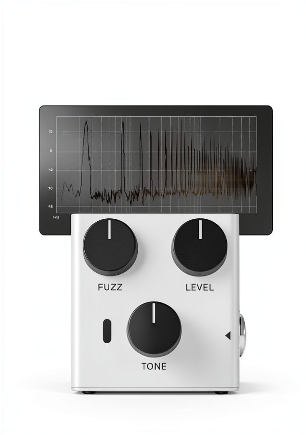 Embark 07 Fuzz Pedal Black White Analog Guitar-4