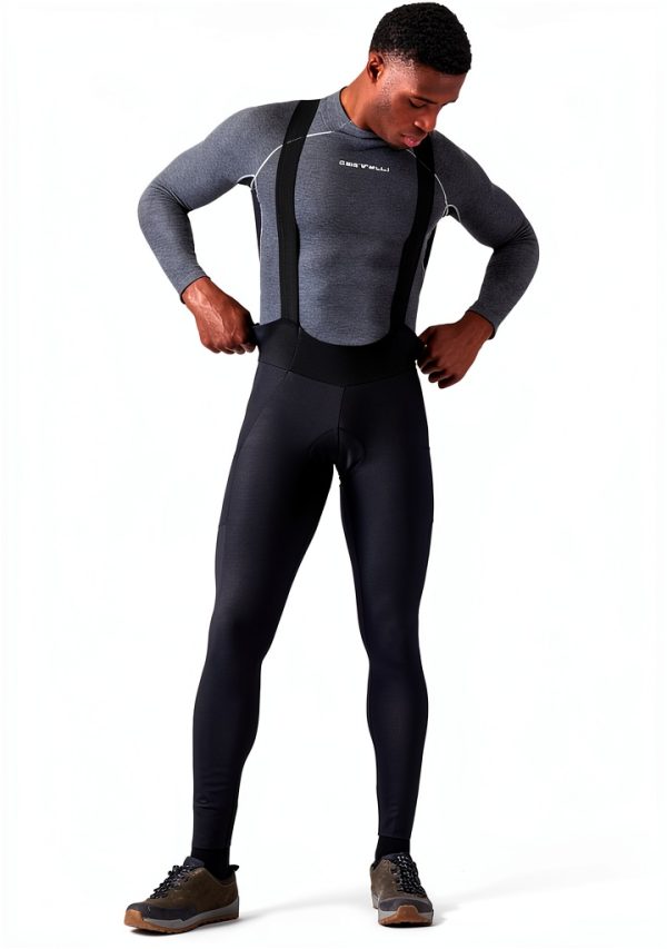 Castelli Mens Cycling Bib Pants Thermoflex-0