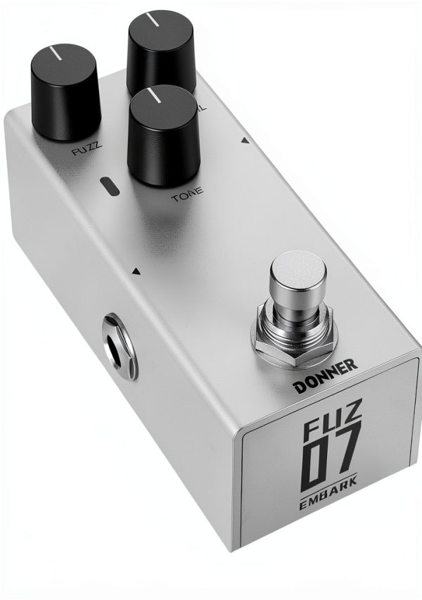 Embark 07 Fuzz Pedal Black White Analog Guitar-0