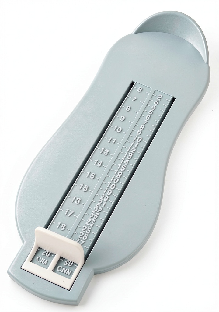 Accurate shoe measuring device for sizing shoes online or in-store