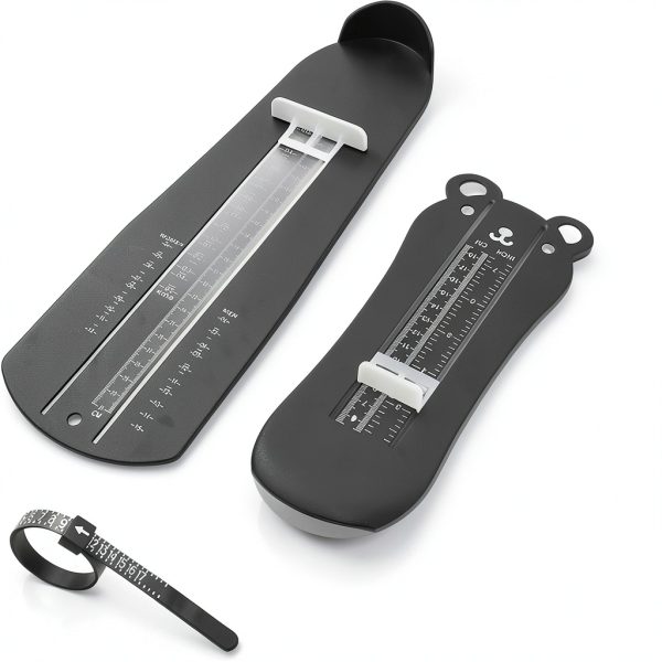DJRDym Foot Measuring Device Black Adult Shoe Size Tool Model DD330001-0
