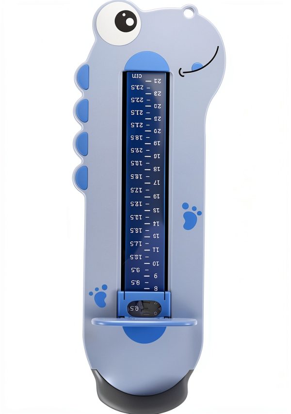 Healeved Kids Foot Measuring Device Blue Medium – Accurate ABS Plastic-0