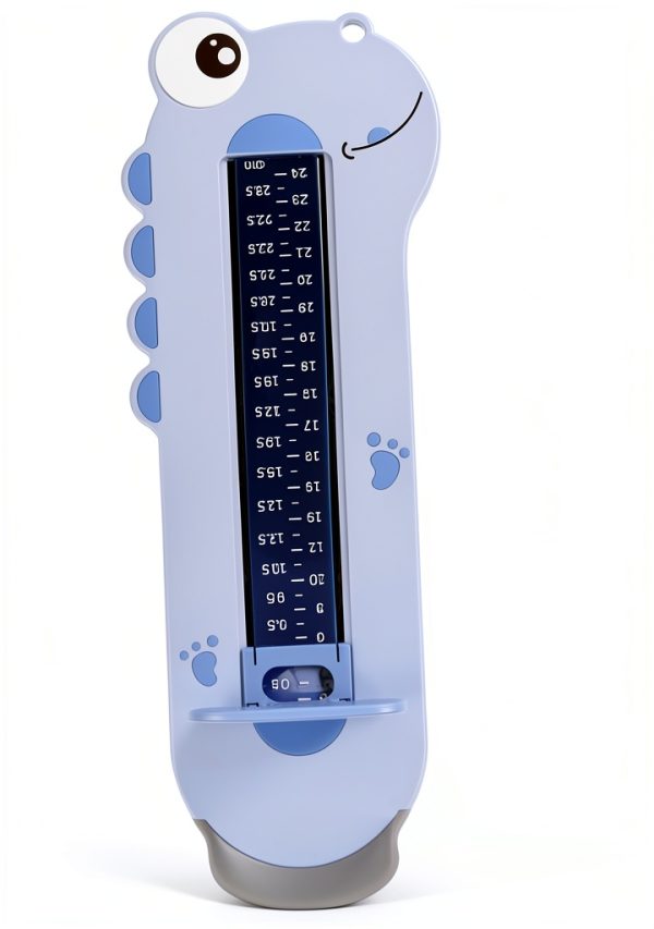 Healeved Kids Foot Measuring Device Blue Medium – Accurate ABS Plastic-4