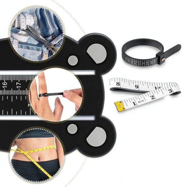 DJRDym Foot Measuring Device Black Adult Shoe Size Tool Model DD330001-1