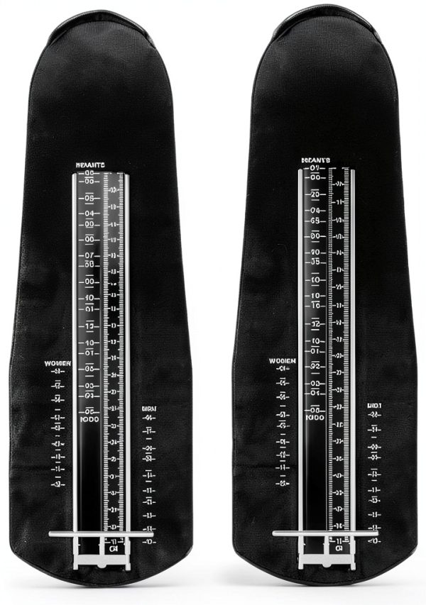 Foot Measurement Device 2-Pack Black by FitPro Durable ABS Shoe Sizer-4