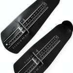 Foot Measurement Device 2-Pack Black by FitPro Durable ABS Shoe Sizer-0