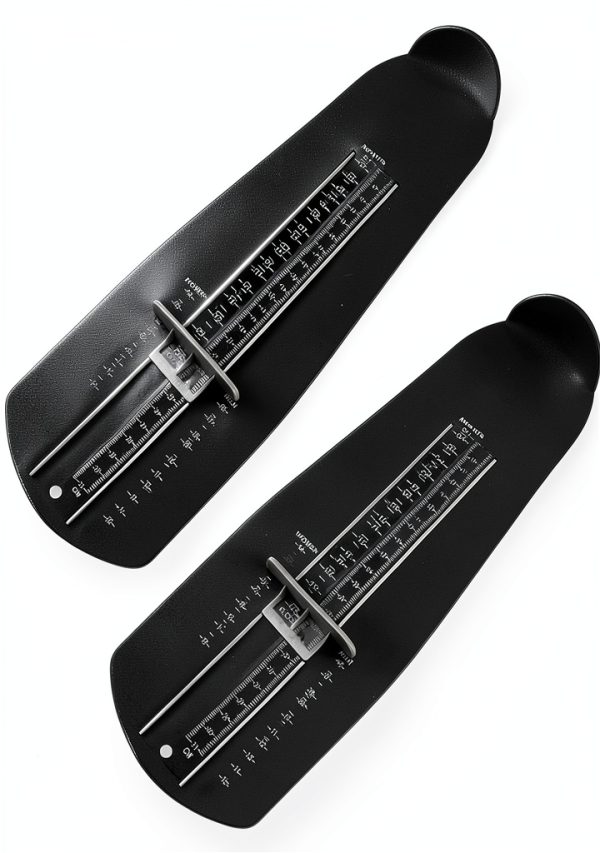 Foot Measurement Device 2-Pack Black by FitPro Durable ABS Shoe Sizer-0