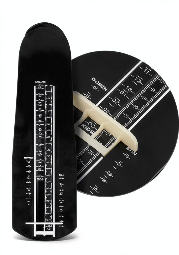 Foot Measurement Device 2-Pack Black by FitPro Durable ABS Shoe Sizer-1